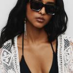 Tortoiseshell-effect sunglasses